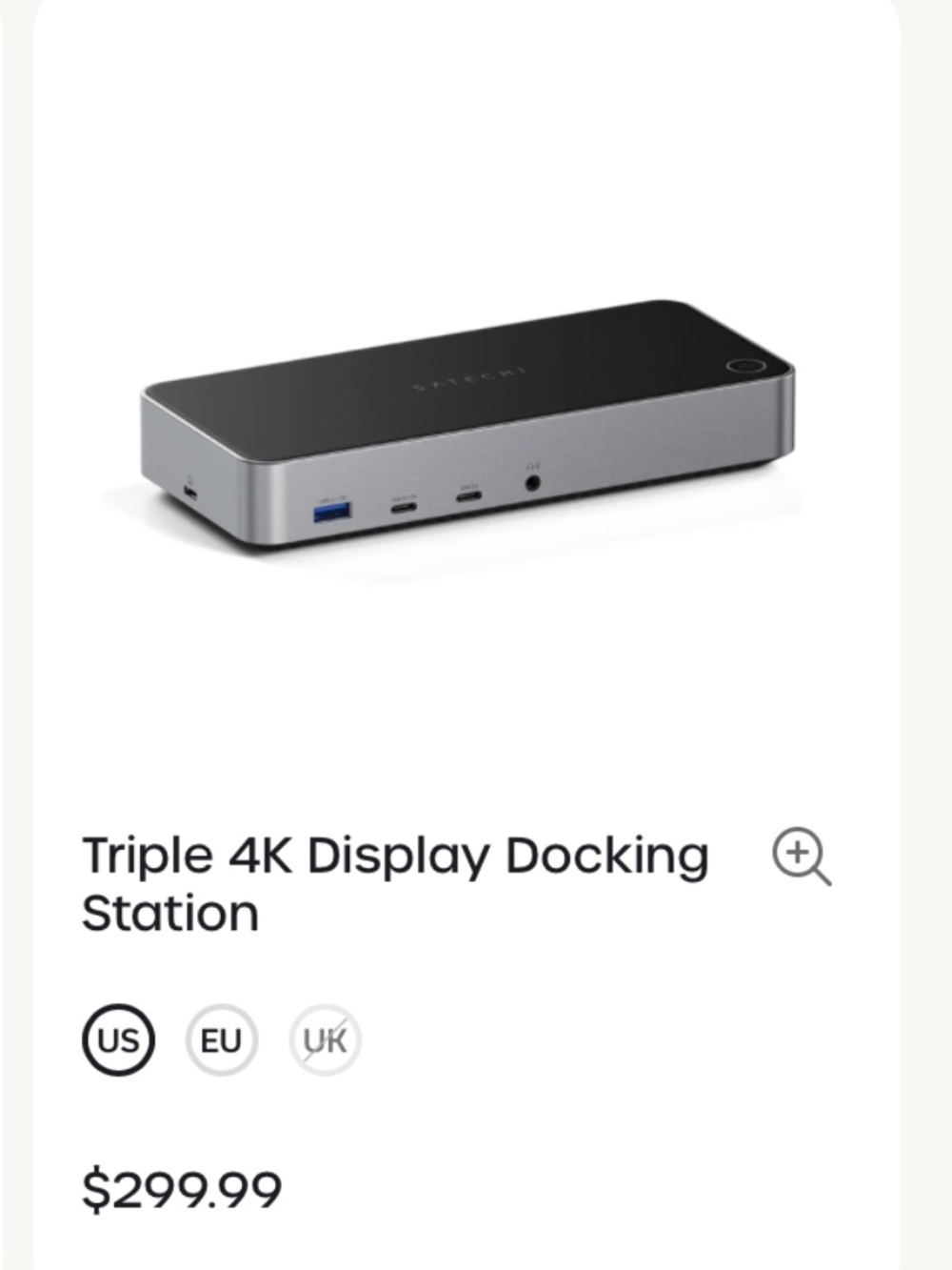 Satechi Triple 4K Display Docking Station